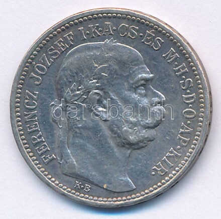 1915KB 1K Ag 'Ferenc József' T:XF patina Adamo K5.1