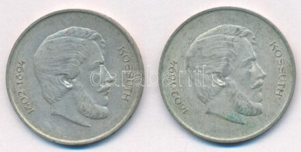 1947. 5Ft Ag 'Kossuth' (2x) T:XF patina Adamo F8.1