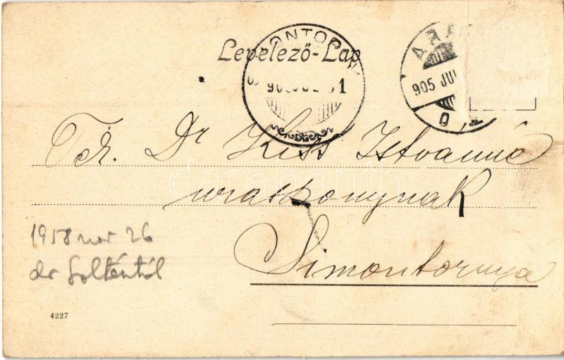 1905 Arad, Szabadság tér, Vértanú szobor, üzletek / square, monument, shops (Rb) - Image 2