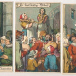 6 db RÉGI litho művész képeslap / 6 pre-1945 litho art postcards (Lith. & Druck von E. Nister)