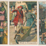 6 db RÉGI litho művész képeslap / 6 pre-1945 litho art postcards (Lith. & Druck von E. Nister) - Image 2