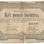 1849. 2Ft 'Kincstári utalvány' 'EE n. 94294' T:VG anyaghiány Adamo G108