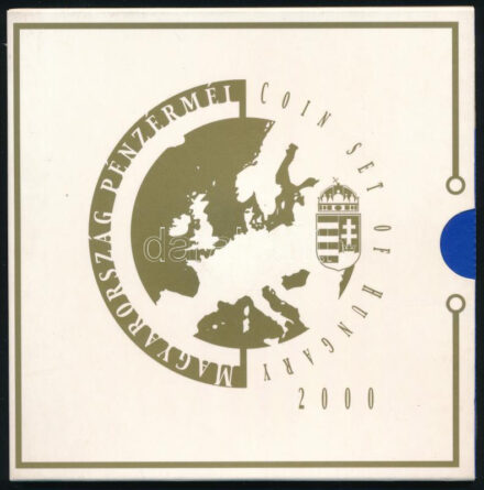 2000. 1Ft-100Ft (7xklf) forgalmi sor szettben + '200Ft Millenium' T:BU Adamo FO33