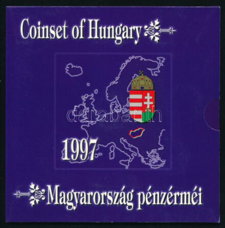 1997. 10f-100Ft (10xklf) 'Magyarország pénzérméi' forgalmi sor dísztokban T:BU Adamo FO30