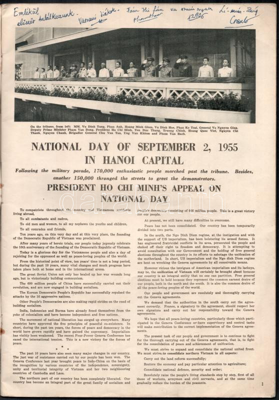 1955 People's Vietnam 5. száma, ajándékozási sorokkal - Image 2