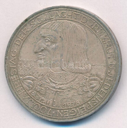 Ausztria 1978. 100Sch Ag 'A Dürnkruti csata 700. évfordulója' T:XF patina Austria 1978. 100 Schilling Ag '700th Anniversary of the Battle of Durnkrut' C:XF patina Krause KM#2939