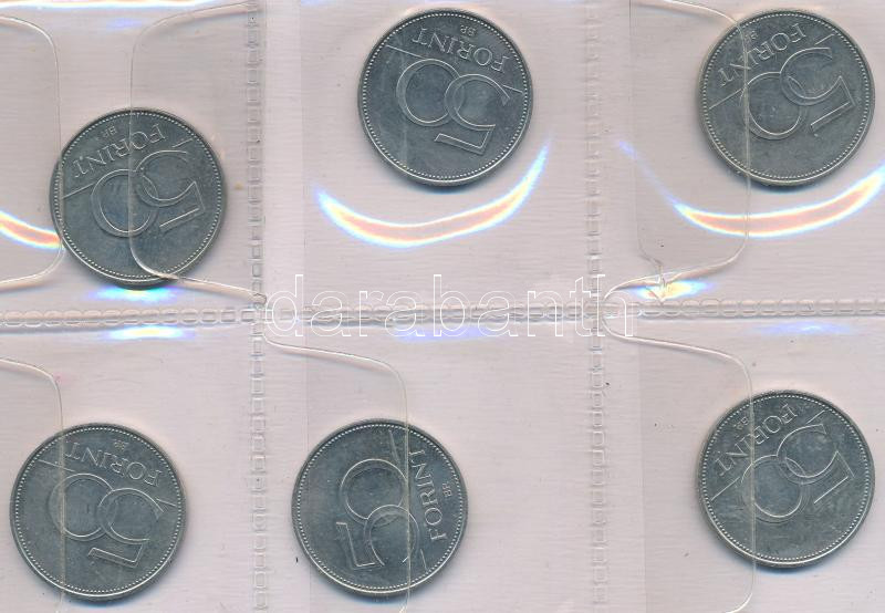 2004-2020. 50Ft Cu-Ni (24x) forgalmi emlékkiadások, kisalakú 24 férőhelyes érmeberakóban T:UNC,AU - Image 2