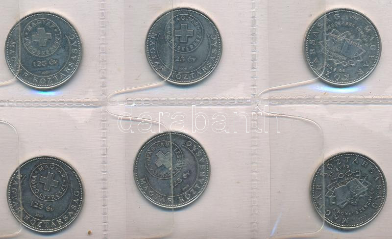 2004-2020. 50Ft Cu-Ni (24x) forgalmi emlékkiadások, kisalakú 24 férőhelyes érmeberakóban T:UNC,AU - Image 3