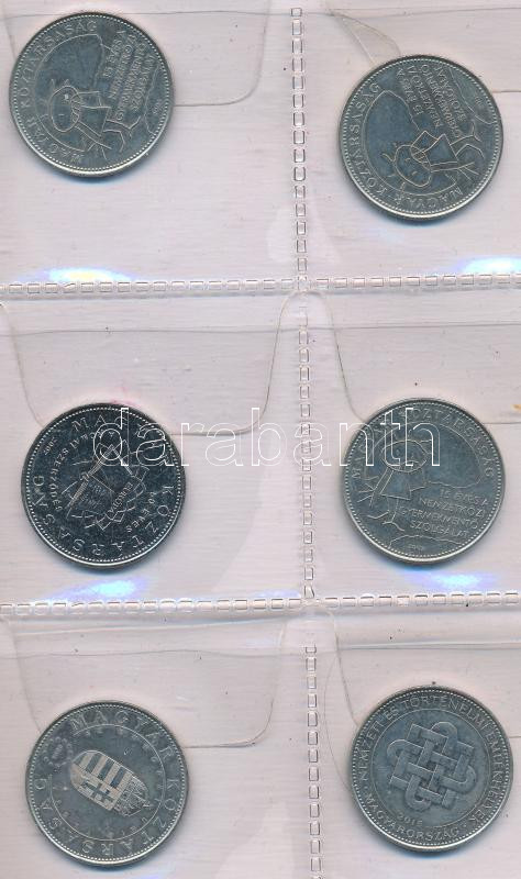 2004-2020. 50Ft Cu-Ni (24x) forgalmi emlékkiadások, kisalakú 24 férőhelyes érmeberakóban T:UNC,AU - Image 4