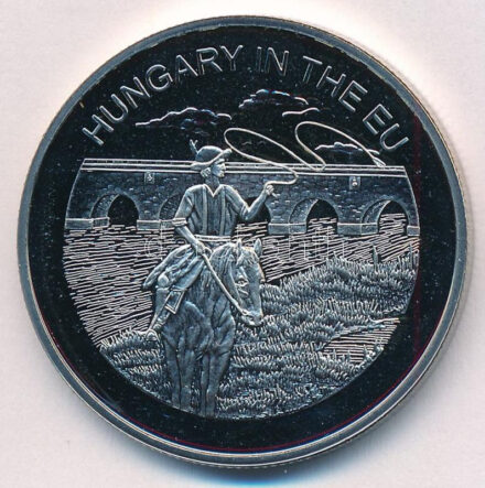 Máltai Lovagrend 2004. 100L Cu-Ni 'Magyarország az EU-ban' T:PP Sovereign Order of Malta 2004. 100 Liras Cu-Ni 'Hungary in the EU' C:PP
