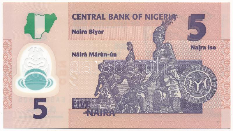 Nigéria 2018. 5N T:UNC Nigeria 2018. 5 Naira C:UNC - Image 2