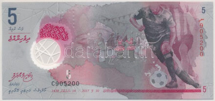 Maldív-szigetek 2017. 5R 'C905200' T:UNC Maldives 2017. 5 Rufiyaa 'C905200' C:UNC Krause P#26A