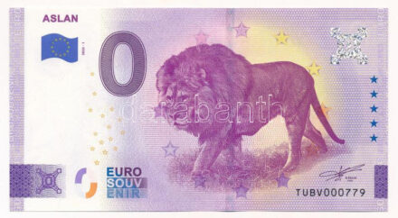 Törökország 2022. 0E 'Aslan' szuvenír bankjegy T:UNC Turkey 2022. 0 Euro 'Aslan' souvenir banknote C:UNC