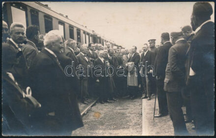 cca 1920 Benes Munkácson fotólap / Benes in Munkacevo photo