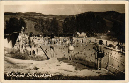 Bükkszék, strand, fürdőzők. Sztanek Ede (Pásztó) photo