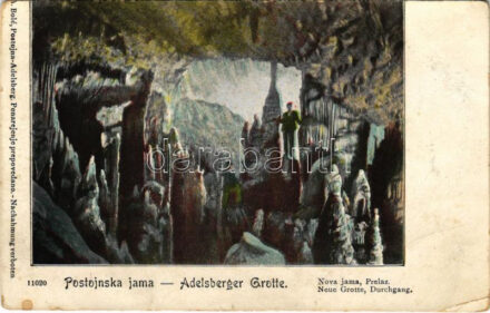 Postojnska jama, Adelsberger Grotte; Nova Jama, Prelaz / Neue Grotte, Durchgang / cave, interior (EK)