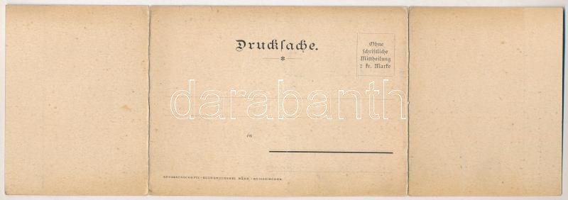 Hranice na Morave, Mährisch Weisskirchen; Totalansicht / general view. folding panoramacard (tear) - Image 2