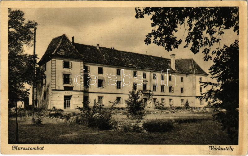 Muraszombat, Murska Sobota; Gróf Szapáry vár, kastély / castle (ázott / wet damage)