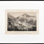cca 1860 Ludwig Rohbock (1820-1883): Szarvaskő, acélmetszet, kissé foltos, 12×17 cm paszpartuban - Image 2