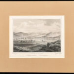 cca 1850 Szász-Sebes Ludwig Rohbock (1820-1883): acélmetszete, papír, paszpartuban / Mühlbach Steel-engraving 14x18 cm - Image 2