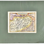 Ortelius, Abraham: Transilvania - Erdély térképe 1598. Antwerpen. Színezett rézmetszet, paszpartuban / colored copper plate engraving 110x75 mm