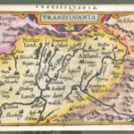 Ortelius, Abraham: Transilvania - Erdély térképe 1598. Antwerpen. Színezett rézmetszet, paszpartuban / colored copper plate engraving 110x75 mm - Image 2