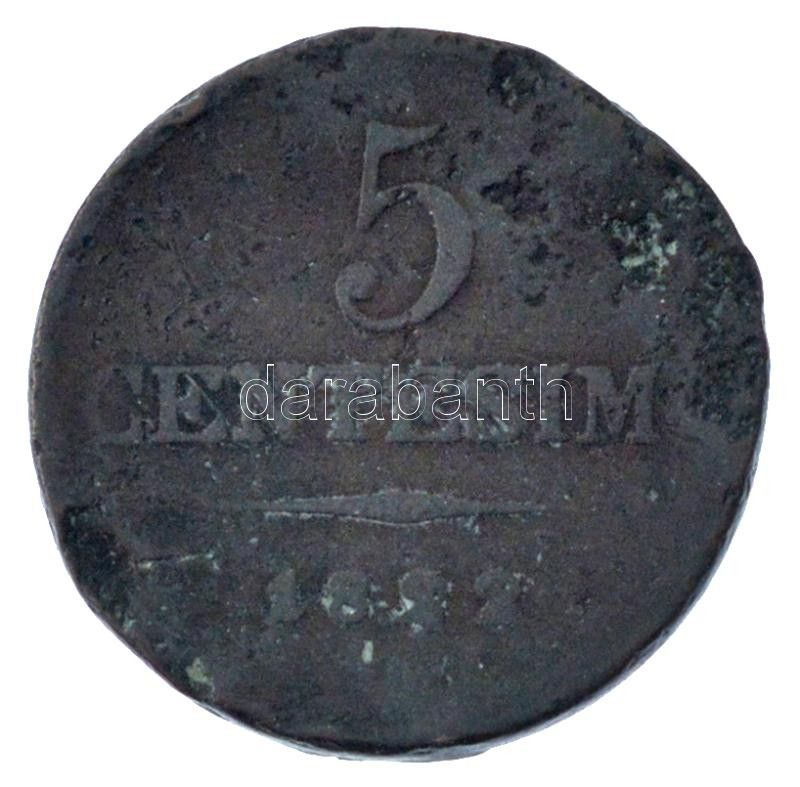 Olasz Államok / Lombardia-Velence 1822V 5c Cu T:VG Italian States / Lombardy-Venetia 1822V 5 Centesimi Cu C:VG - Image 2