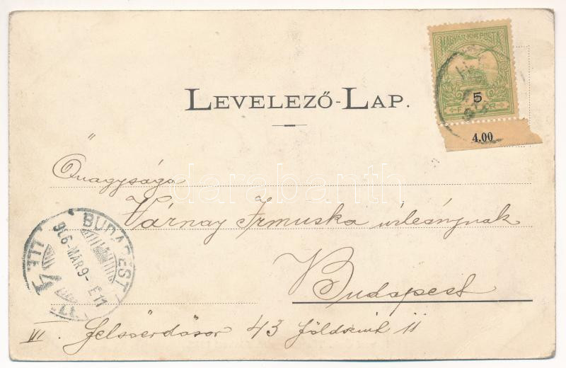 1906 Heves, Önkéntes Tűzoltóegylet, tűzoltókocsi, 1882-ben alakult. Adler József kiadása (EB) - Image 2