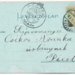 1906 Debrecen, színház este. Csokonai nyomda kiadványa 1329. Art Nouveau, floral, litho - Image 2