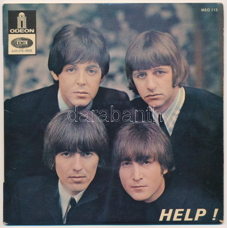 The Beatles - Help! Vinyl, 7', 45 RPM, EP, Mono. Odeon, Franciaország.