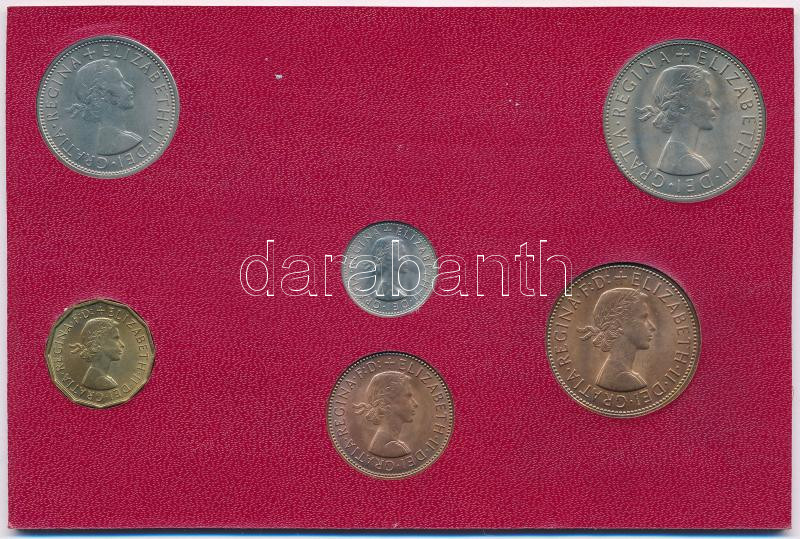 Nagy-Britannia 1967. 1/2p-1/2C (6xklf) forgalmi sor kissé sérült műanyag tokban T:UNC,AU Great Britain 1967 1/2 Penny - 1/2 Crown (6xdiff) coin set in slightly damaged plastic case C:UNC,AU - Image 2