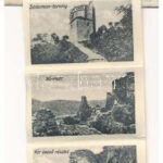 1932 Visegrád, autós kirándulás - leporellolap 10 kis képpel (fl) + 'PARKAN-NANA BUDAPEST 2' vasúti mozgóposta - Image 2