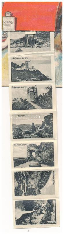 1932 Visegrád, autós kirándulás - leporellolap 10 kis képpel (fl) + 'PARKAN-NANA BUDAPEST 2' vasúti mozgóposta - Image 2