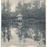 1910 Kistapolcsány, Topolcianky; Részlet a főhercegi kastély parkból. Brunczlik Imre kiadása / castle park (EK)