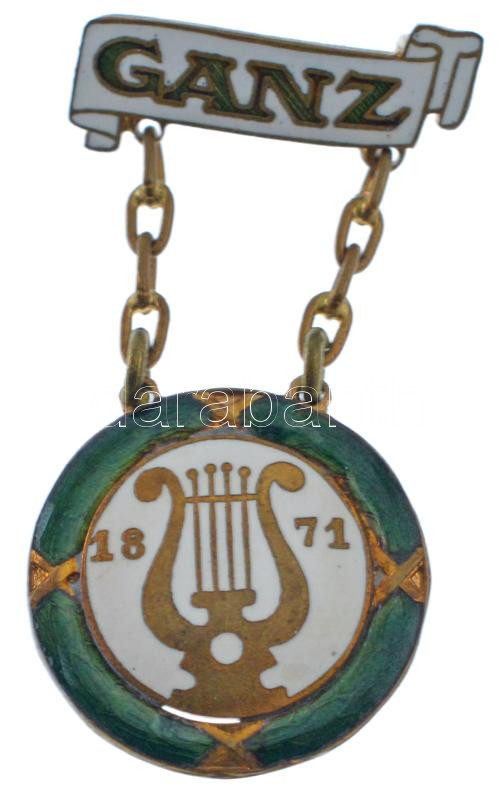 ~1920. 'Ganz Dalkör' zománcozott bronz jelvény 'Jerouschek' gyártói jelzéssel T:AU