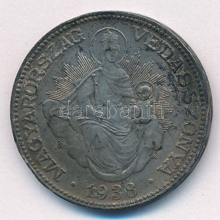 1938. 2P Ag 'Madonna' T:XF patina Adamo P7