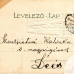Budapest V. Rudolf rakpart. Szecessziós dombornyomott litho lóherével / Art Nouveau, embossed litho (r) - Image 2