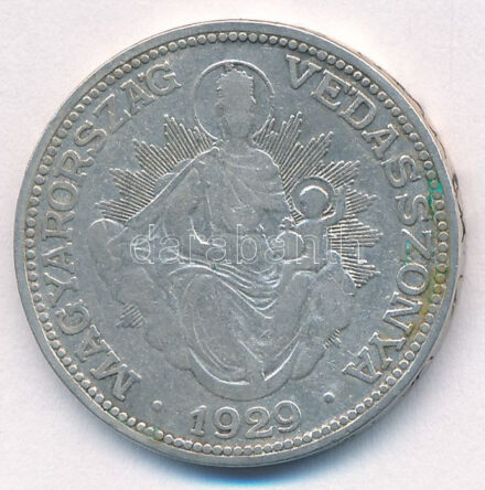 1929. 2P Ag 'Madonna' T:F patina Adamo P7