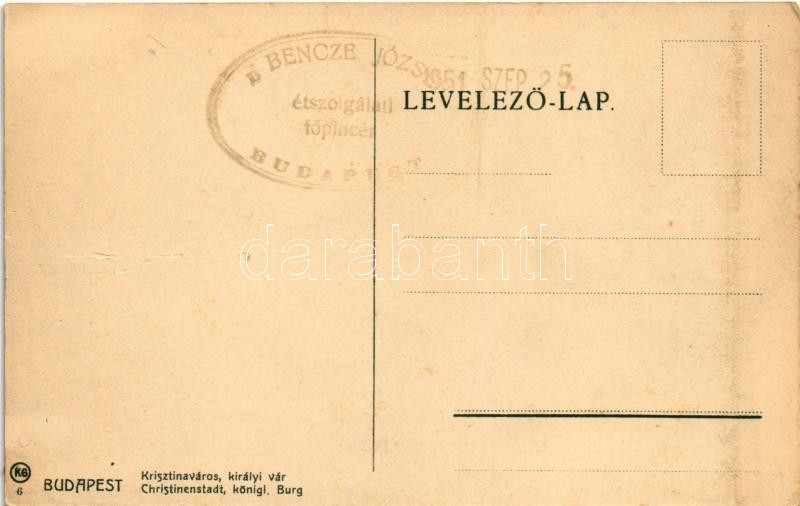 Budapest I. Tabán, Krisztina körút, Krisztinaváros, királyi vár, községi elemi polgári iskola (EK) - Image 2