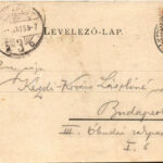 1899 (Vorläufer) Szerencs, Rákóczy templom + 'M.SZIGET-MISKOLCZ-BUDAPEST 34. SZ.' vasúti mozgóposta (EK) - Image 2