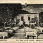 1915 Dunaföldvár, Özv. Nagy Imréné 'Stefánia' mulató kertje, vendéglő. Csernyánszky Imre kiadása (EK)