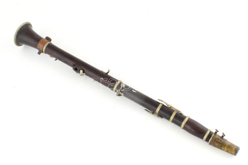 Klarinét. cca 1880. 62 cm
