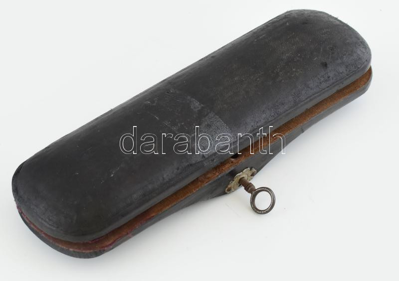 cca 1850 flageolet a pompe tokjában kulccsal. - Image 2