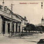 Keszthely, Kossuth Lajos utca, étterem, vendéglő és terasz. Mérei Ignác kiadása 515.
