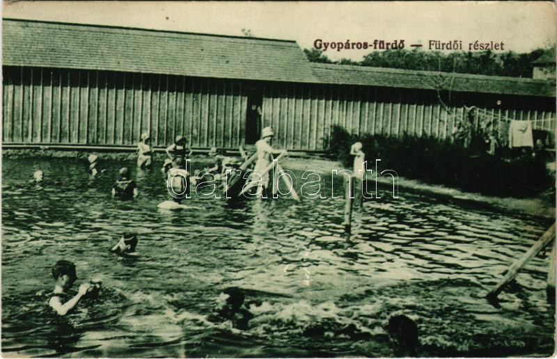 1922 Gyopáros (Orosháza), fürdő, strand (Rb)