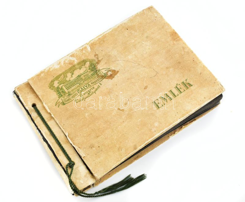 cca 1950 Egy mátraházai kirándulás emlékképei, fotók albumba ragasztva (posta, pagoda, kilátó, stb.), 5,5×8 és 11×17 cm közötti méretekben - Image 4