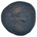 Római Birodalom / Róma / Marcus Aurelius 152-153. Sestertius bronz (22,85g) T:VF Roman Empire / Rome / Marcus Aurelius 152-153. Sestertius bronze 'AVRELIVS CAE-SAR AVG [PII FIL] / [TR POT VII C]OS II - S C' (22,85g) C:VF RIC III 1308