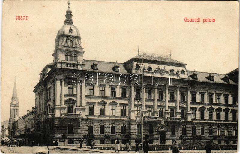 Arad, Arad-Csanádi Egyesült Vasutak palotája. Bloch H. kiadása / railway company's palace (EK)