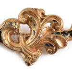 Arany (Au) 14K bross, jelzés nélkül, 2,5×4 cm, bruttó: 3,9 g