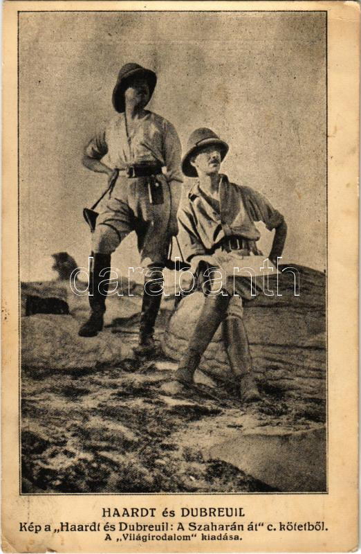 Haardt és Dubreuil. Kép a 'Haardt és Dubreuil: A Szaharán át' c. kötetből. A Világirodalom kiadása (EB)